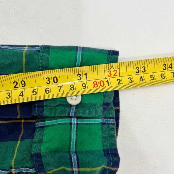 Hollister Men’s M Green Plaid Shirt Long Sleeve Button Up Casual Style‎ - Picture 9 of 9